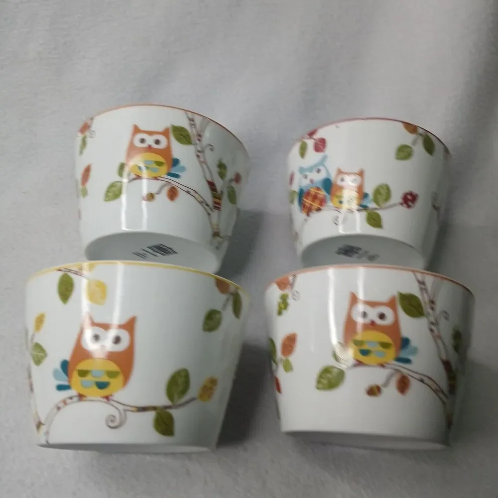 4 Enchanted Woods Appetizer Bowls 222 Fifth PTS 4 3/8